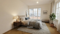 Schlafzimmer 2 Möblierungsvorschlag KI - HIGH END LIVING In Hietzing – ERSTBEZUG für höchste Ansprüche – 3-Zimmer-LUXUS-GARTENWOHNUNG,Terrasse und Garage