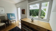 Küche mit Frühstücksterrasse - Bungalow in Wien